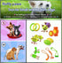 Dog Chewing Ring - Soft Rubber Ring Dental Chewing Teething Biting Chasing Training Toy for Small and Medium Dog Puppy - 10", Green...