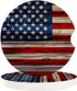 Independence Day 4th of July Cup Holders Car Coasters for Women/Men - 2 Pack Absorbent Ceramic Stone Drinks Automotive Cup Holders Coaster Set Pat...