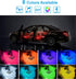 Led Interior Car Lights, Controller Led Lights for Cars, Multicolor Music Underglow Lighting Kits with Wireless Control and Sound Active Function,...