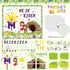 74 Pcs Christian Easter Bulletin Board Decorations Set Easter Bunny Egg Flower Paper Cutouts with Border He Is Risen Classroom Decor for Home Nurs...