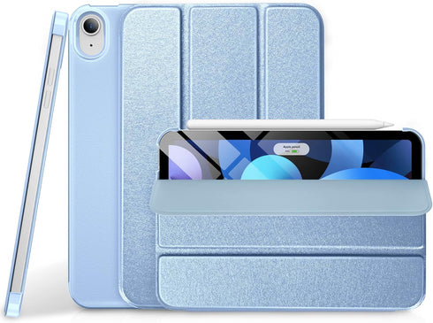 DTTO Case for New iPad Air 11 inch M2 / iPad Air 5th&4th Generation 10.9 Inch, Hard Back Sparkled and Sheen Front Cover for iPad Air Case 2024/202...