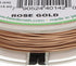 The Beadsmith Flex-Rite Wire – 49 Strand, Nylon Coated, Stainless Steel Beading Wire – Rose Gold Color, 024” Diameter, 30-Foot Spool – Flexible Wi...