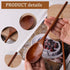 HANSGO 6PCS Long Handle Wooden Spoons, 10/12/14 Inch Wood Eating Spoons Japanese Style Cooking Utensil for Serving Mixing Stirring Dark Brown...