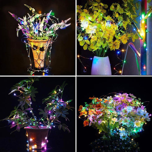 USB Fairy Lights 20 Ft 120 LED String Lights with On/Off Switch, Waterproof Copper Wire Lights for Bedroom Wall Ceiling Wreath Christmas Easter We...