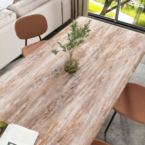 CRE8TIVE Brown Grey Wood Wallpaper Peel and Stick Textured Light Wood Contact Paper for Cabinets Countertops Waterproof Self Adhesive Removable Fa...