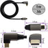 90 Degree Type C 3.1 Extension Cable 4K@60Hz Right&Left Angle Type C 3.1 USB Male to Male Connector Cable Supports Charging,Data,Audio,Video Cable...