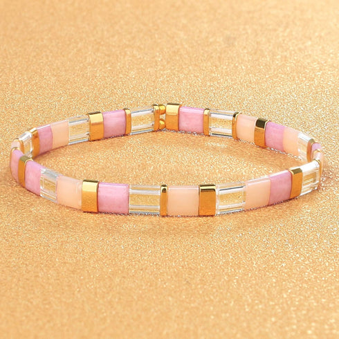 KELITCH Women Flexible Stretch Bracelets Tila Miyuki Beaded Bracelets Handmade Boho Bracelets Fantastic Souvenirs (1B)...