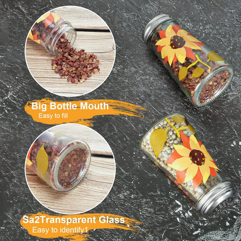 Grant Howard 39013 Hand Painted Tapered Salt and Pepper Shaker Set, Sunflowers, Yellow...