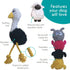 rocket & rex 3-Pack Dog Chew Toy Gift Set | Rope Toy, Rubber Squeaker Toy and Plush Toy with Ball | Puppies, Small to Medium Breeds | Safe & Non-T...