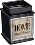 Elanze Designs Home Sweet Home Ceramic Glossy Black Interchangeable Photo Frame Candle Wax Oil Warmer...