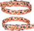 Girl Dog Collars and Leash Set for Small Medium Dogs,Adjustable Cute Puppy Floral Collars Including Pin Buckle Collars, Detachable Bow Tie and Flo...