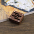 eMagTech Cufflink Box Wooden Cufflink Box Case Magnetic Cufflink Case Jewellery Organisers Accessories for Men Boys 4.7x4.7cm Brown...