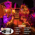 200 LED Halloween Lights Outdoor, 66ft Orange String Lights Indoor 8 Modes Clear Wire, Plug in Waterproof Orange Christmas Lights for Christmas Ha...