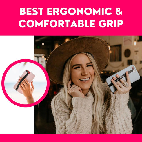 Phone Loops: Non-Elastic Phone Grip, Phone Strap, Phone Holder for Hand - Small, Light and Discreet Phone Loop Cell Phone Holder for Hand - Phone ...