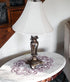 White Mauve Rose Jacquard Lace Doily, Placemats, Dresser Scarf, Table Runner (14Wx21L Set of 2)...