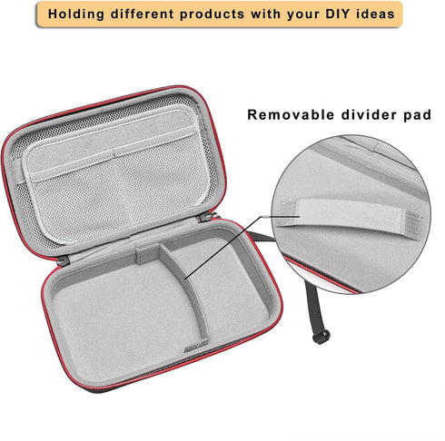 RLSOCO Travel Storage Bag for Small Gadgets/Cables/Charger/Adapter Power Bank/Hard Drive/SD Card (Black)...
