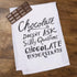 Primitives by Kathy 25253 LOL Made You Smile Dish Towel, 28" Square, Chocolate Doesn't Ask...