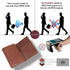 Genuine Leather Trifold Mens Wallet RFID Blocking 6 Credit Card Slots 1 ID Window Section for Bills 2 Hidden Pockets | Gift for Him (Choco)...