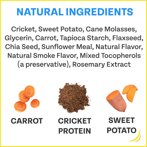 Cricket & Sweet Potato Soft Dog Training Treat (5oz, 1-Pack) | Hypoallergenic, Novel Protein Treat for Dogs with Allergies | Made in USA | Best Pi...