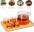 Glass Teapot 34oz/1000ml with Removable Stainless Steel Infuser Tea pot, Heatproof Borosilicate Glass Tea Make, Stovetop Safe Glass Tea Kettle for...