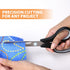 Achieva 8" Titanium Scissors, Black, 4PK (94108)...