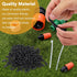 150 Pcs 1/4'' Drip Irrigation Tubing End Plugs, 1/4 Inch Drip Irrigation Barbed End Closure/Cap for Drip Sprinkler Garden Lawn Systems...