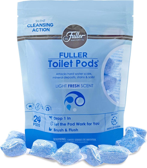 Fuller Brush Toilet Bowl Cleaner Pods - Water Soluble Tablet Cleansers Cleans Descales and Refreshes Bathroom Toilets Removes Odors Soils Stains L...