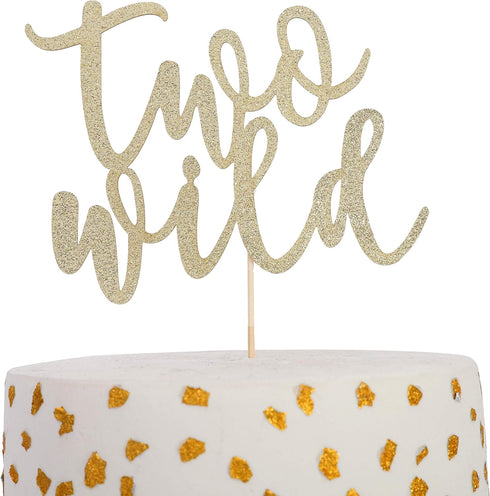Two Wild Birthday Cake Toppers-two Cake Toppers, Two Wild Party Decorations, Baby Shower Photo Props, Photo Studio Photo Props, Smash Cakes....