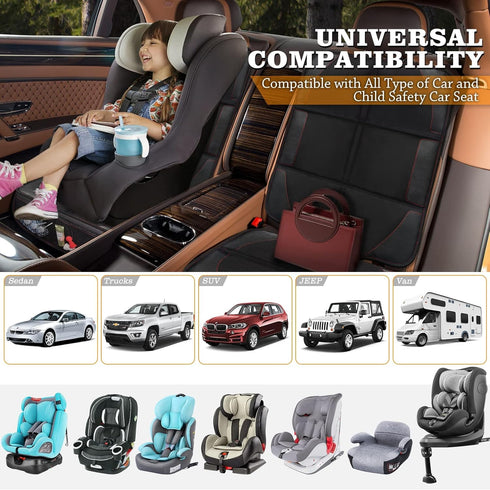 Car Seat Protector, 1 Pack, Thickest Padded 600D Fabric Padding, Waterproof, Durable, Anti Slip Backing, Child Seat Protection, Suitable for Babie...