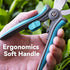 6” Gardening Scissors Hand Pruner Pruning Shear with Curved Stainless Steel Blades Plant Shears Garden Clippers Handheld...
