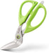 Beaditive Heavy Duty Multipurpose Angled Craft Scissors 7" - Japanese Stainless Steel, Serrated Blade - Craft Shears for Cardboard, Plastic, Leath...