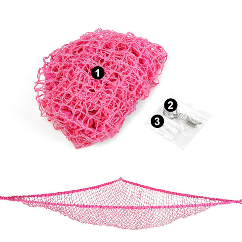 Toy Hammock, Stuffed Animals Hammock, Jumbo Toy Storage Net 83" Wall Sling Corner Extra Large Kids Children Mesh Toy Net Organizer (Pink, 83 Inch)...
