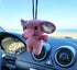 Elephant Cute Ornament, Car Rearview Mirror Hanging Decorations, Automotive Crochet Handmade Holder Accessories, Bag Ornament....