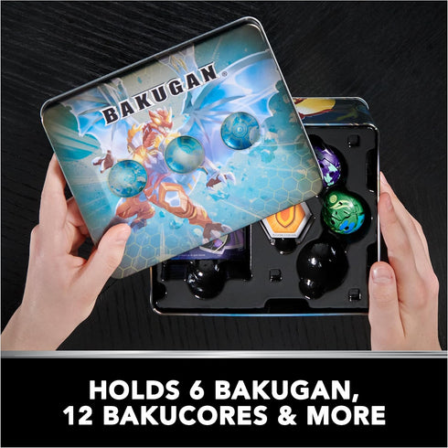 Bakugan Legends, Baku-tin, Gargonoid X Webam (Exclusive, Mystery Core, 2 Gate Cards, 4 Baku-Cores, Collectible Action Figures, Ages 6 and Up...