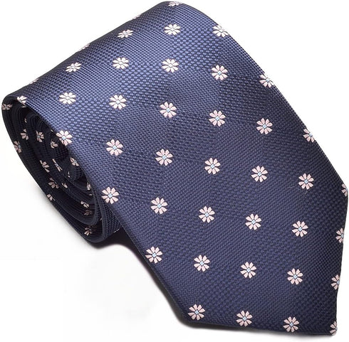 Navy Blue Tie for Men Classic Polka Dot Striped Plaid Paisley Microfiber Necktie Wedding Business Party Gift...