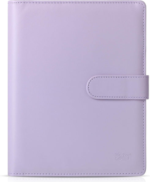 Mr. Pen- Leather Planner Binders, Composition Notebook Cover Refillable, Wallet Binder, 6 Ring (A5, Purple)...