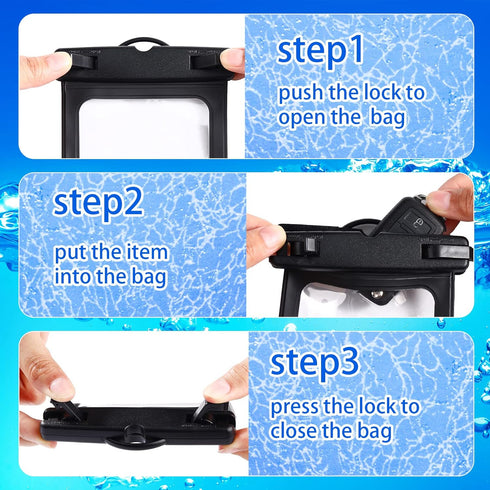 Xuniea 2 Pack Waterproof Car Key Fob Case Floating Keys Holder Pouch Holder Waterproof Small Waterproof Pouch for ID Badge Credit Card License Wat...