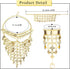 Sanfenly Belly Dance Jewelry Set for Women Cosplay Gold/Silver Coins Veil Triangle Bracelets with Ring and Coin Anklet Halloween Carnival Dance Pl...