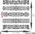 Stencils for Walls: Celtic Clip Stencil, 12 x 13 inch (L) - Irish Celts Viking Barrette Hairclip Knotwork Design Woven Ethnic Braided Protection K...
