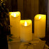 iZAN 1PCS Battery Operated Flameless LED Candle with Timer Outdoor Waterproof Flickering Decorative Light for Halloween Thanksgiving Christmas Hom...