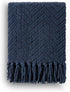BATTILO HOME Navy Blue Throw Blanket for Couch, Knitted Blue Blanket Throw 50'' x 60'', Super Soft Warm Navy Throws for Chair Sofa Home Decor...