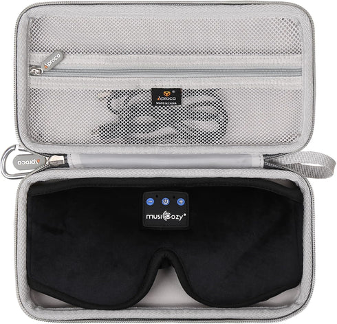 Aproca Hard Travel Storage Protective Case, for MUSICOZY Sleep Headphones Headband Sleeping Headphones Sleep Eye Mask......