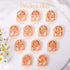 Puocaon Birth Flower Clay Cutters - 12 Pcs Birth Flower Clay Earring Cutters for Polymer Clay Jewelry Making, Birth Month Clay Cutters Botanical F...