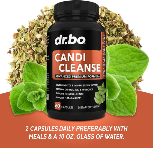 Candi Cleanse Support Supplement Pills - Anti Overgrowth Supplements for Women & Men - Extra Strength Balance Control Probiotic Complex Cleanser -...