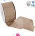 Morex Natural Burlap Wired Ribbon for Decorations, Holidays, Parties, Home and Outdoor Decor, 2.5" x 10 Yd, Natural...