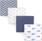 Hudson Baby Unisex Baby Cotton Flannel Receiving Blankets, Whale, One Size...