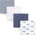Hudson Baby Unisex Baby Cotton Flannel Receiving Blankets, Whale, One Size...