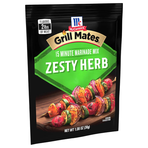 McCormick Grill Mates Zesty Herb Marinade Mix, 1.06 oz (Pack of 12)...