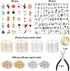 Bangle Bracelets Making Kit 317 Pcs Charm Bracelet Making Kit with Expandable Bangles, Colorful Charms, Jump Rings and Pliers for for DIY Jewelry ...