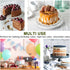 P&P CHEF 6 Inch Cake Pans Set, Round Baking Pan Stainless Steel Layer Birthday Wedding Cake Oven Pans, Non Toxic & Heavy Duty, Deep Side & Mirror ...